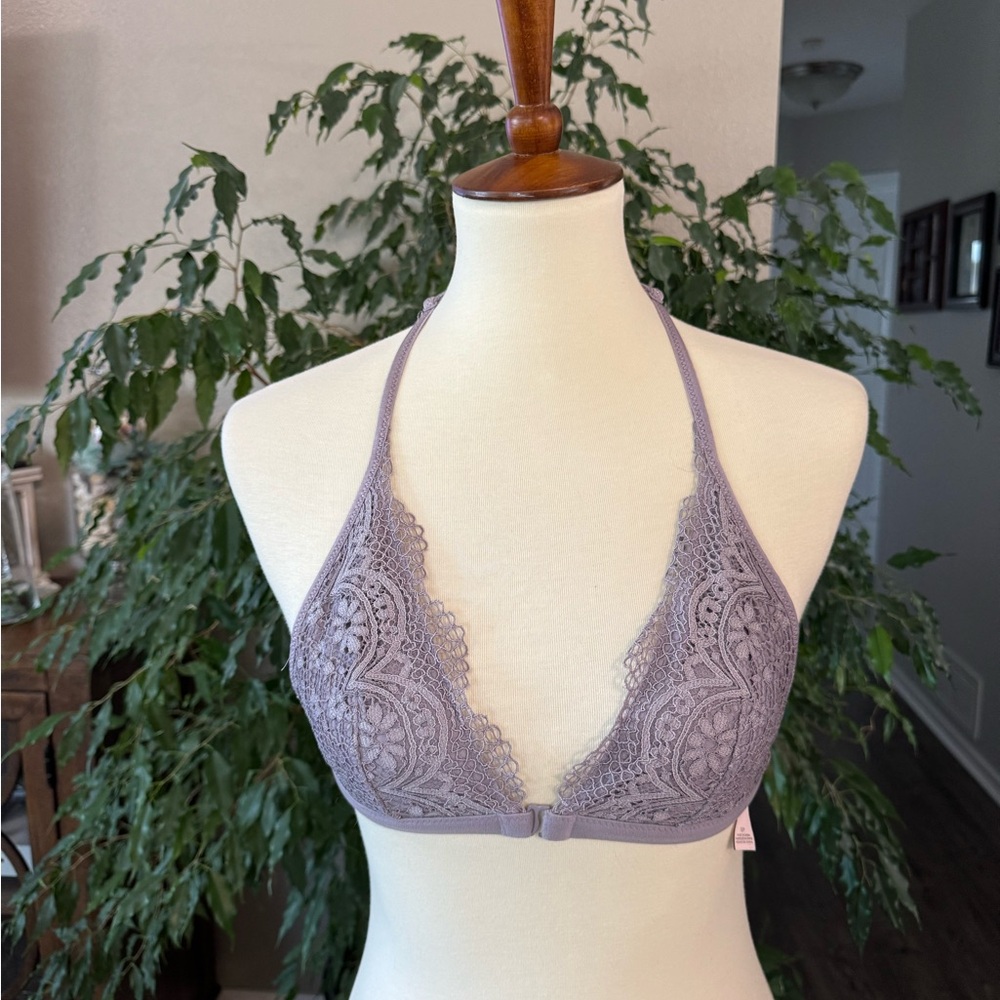 Victoria's Secret Lavender Lace Triangle Bra